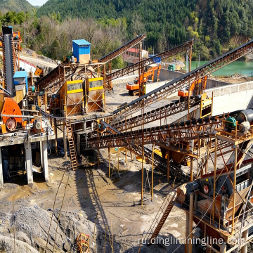 Крупномасштабная линия дробления нерудных материалов производительностью 2000 тонн в час